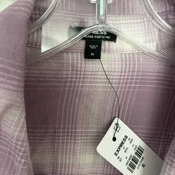 Express Pearl Embellished Boyfriend Portofino Shirt - Picture 3 of 4